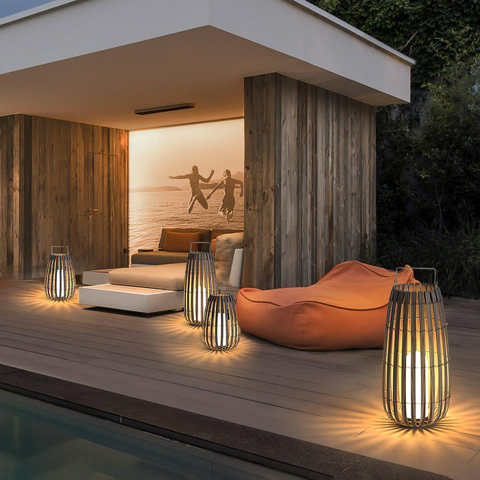 Tropic Braid Lantern Outdoor Lamp-DWHOME