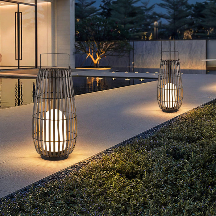 Tropic Braid Lantern Outdoor Lamp-DWHOME