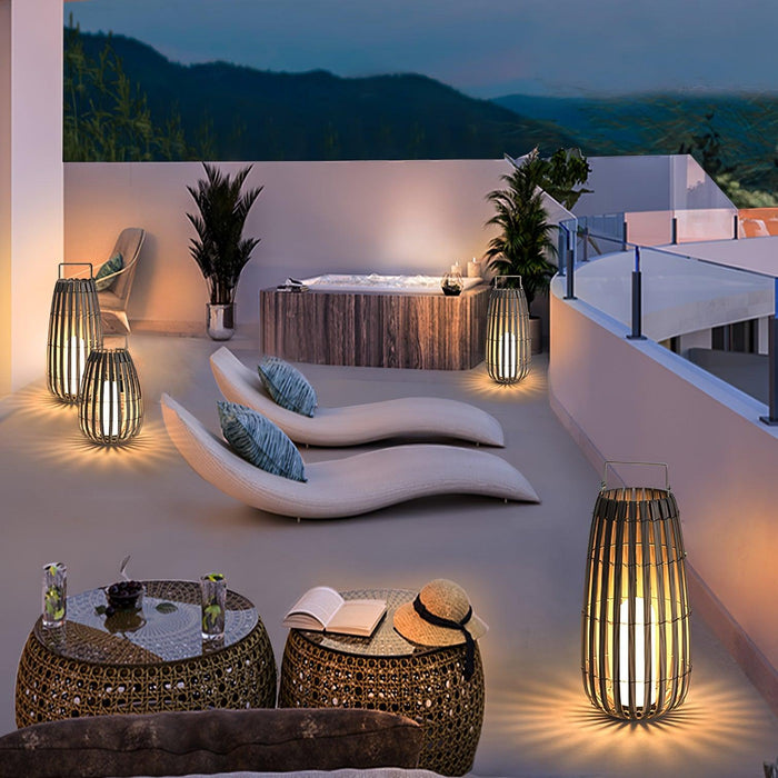 Tropic Braid Lantern Outdoor Lamp-DWHOME