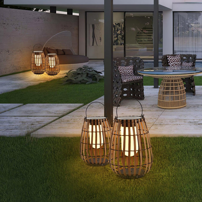 Tropic Braid Lantern Outdoor Lamp-DWHOME