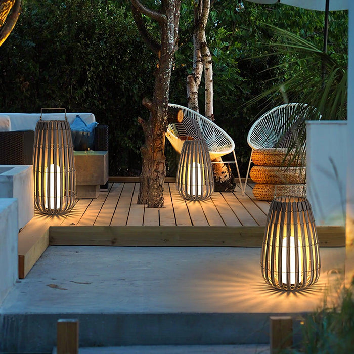 Tropic Braid Lantern Outdoor Lamp-DWHOME