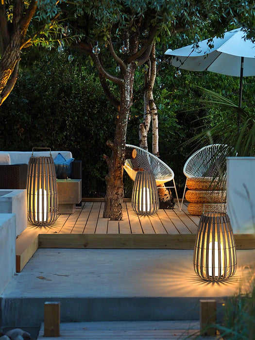 Tropic Braid Lantern Outdoor Lamp-DWHOME