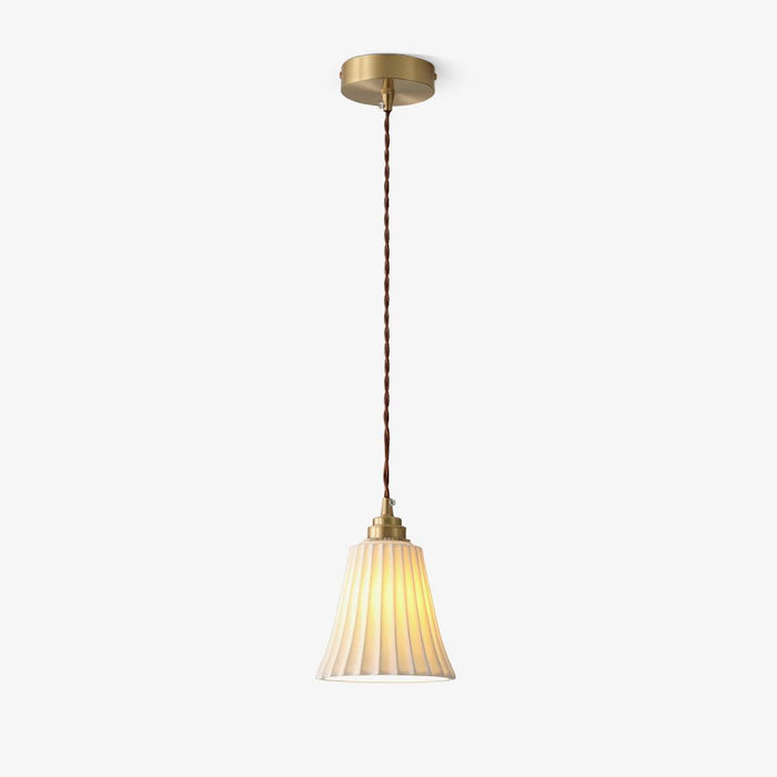 Trumpet Ceramic Pendant Light-DWHOME