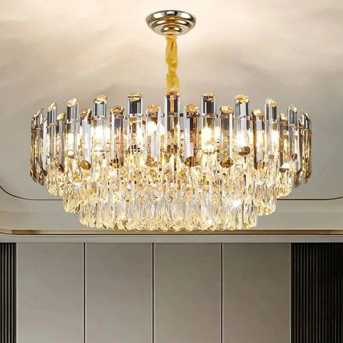 Tuna Luxury Modern Crystal Round Chandelier - DWHOME