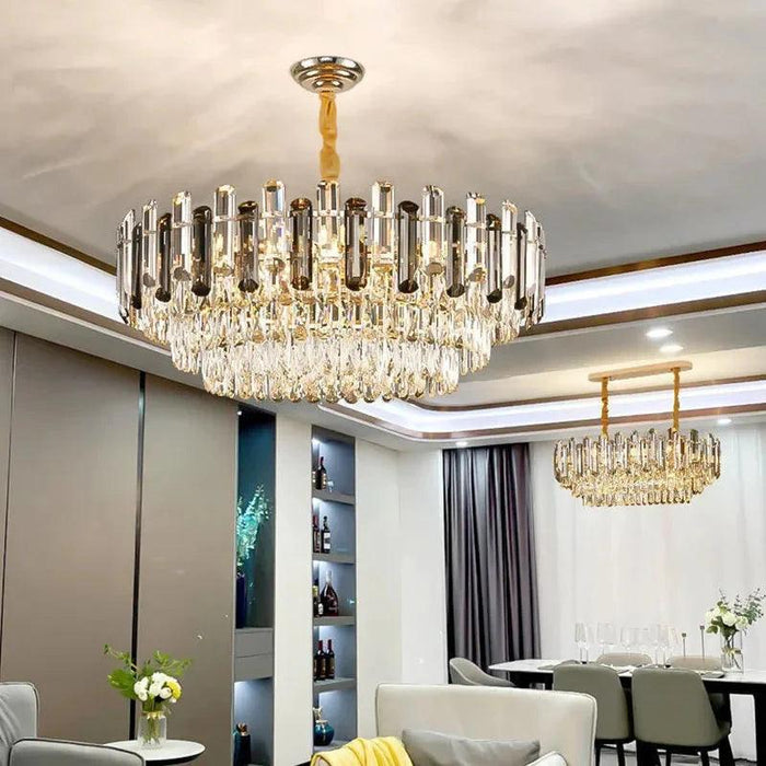 Tuna Luxury Modern Crystal Round Chandelier - DWHOME