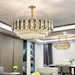 Tuna Luxury Modern Crystal Round Chandelier - DWHOME