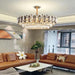 Tuna Luxury Modern Crystal Round Chandelier - DWHOME
