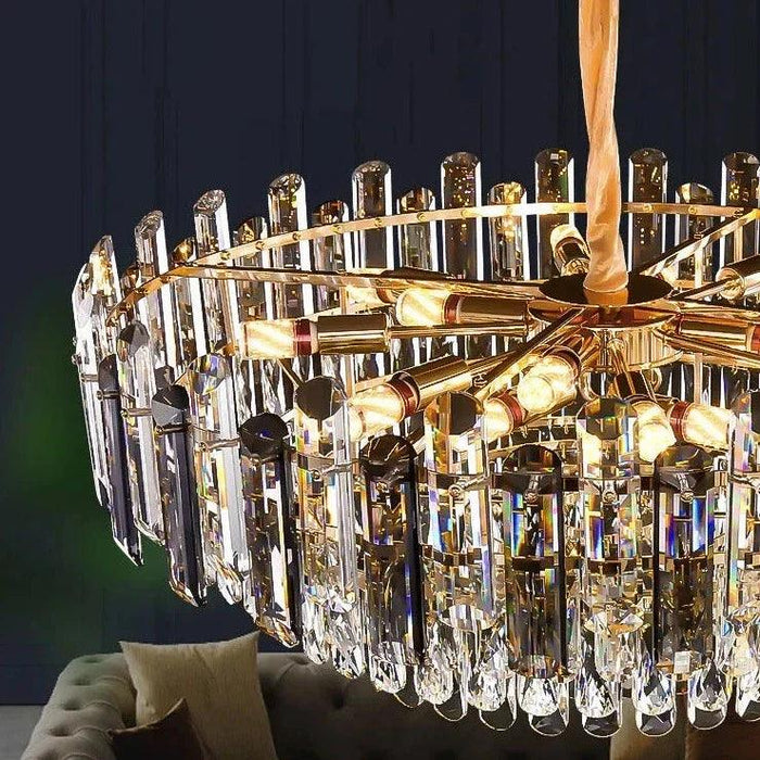 Tuna Luxury Modern Crystal Round Chandelier - DWHOME