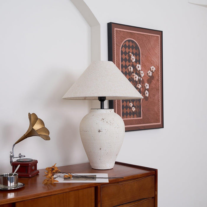 Tuscan Stone Table Lamp - DWHOME
