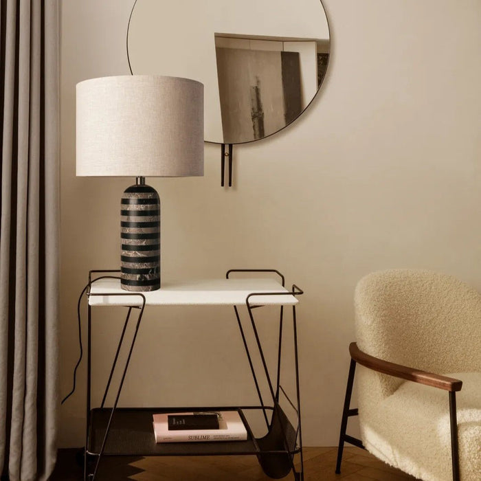 Tuxedo Marble Table Lamp-DWHOME
