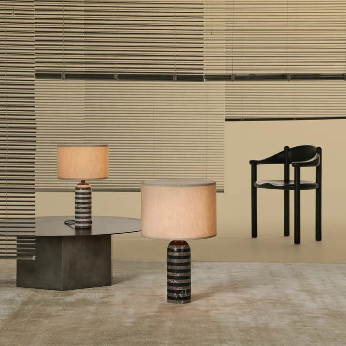 Tuxedo Marble Table Lamp-DWHOME