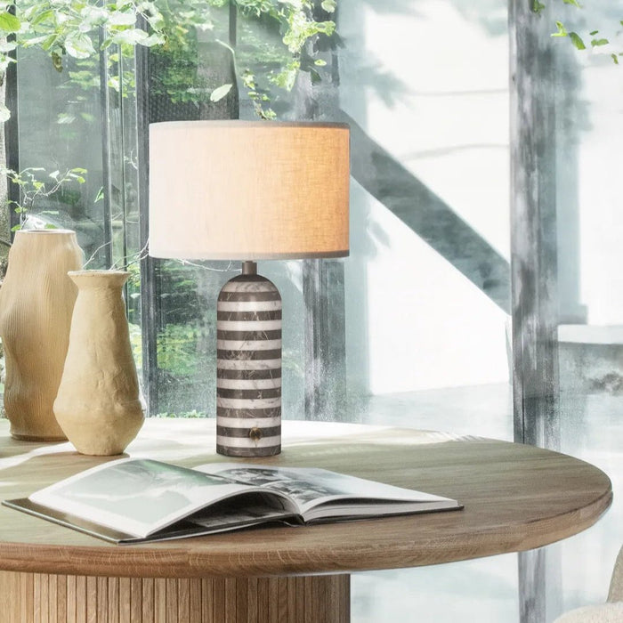 Tuxedo Marble Table Lamp-DWHOME