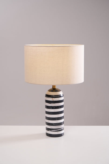 Tuxedo Marble Table Lamp-DWHOME