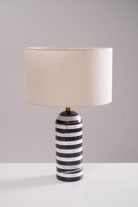 Tuxedo Marble Table Lamp-DWHOME