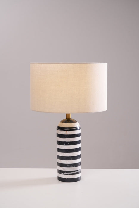 Tuxedo Marble Table Lamp-DWHOME