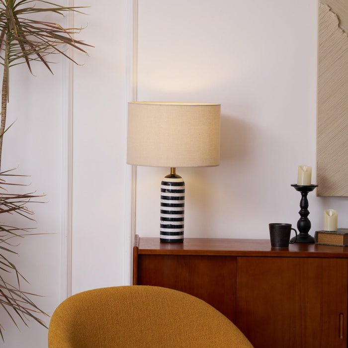 Tuxedo Marble Table Lamp-DWHOME