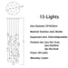 Tuya Marble Large Hanging Stairwell Lighting Chandelier - DWHOME