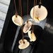 Tuya Marble Large Hanging Stairwell Lighting Chandelier - DWHOME