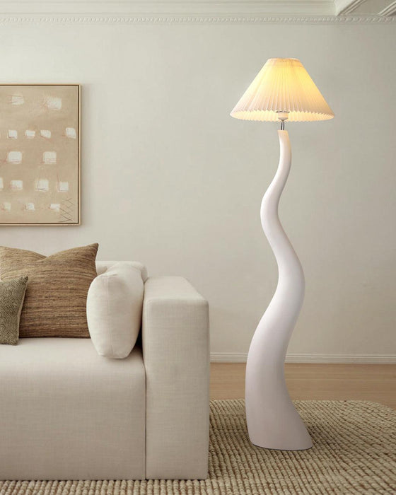 Twisted Pleated Floor Lamp-DWHOME