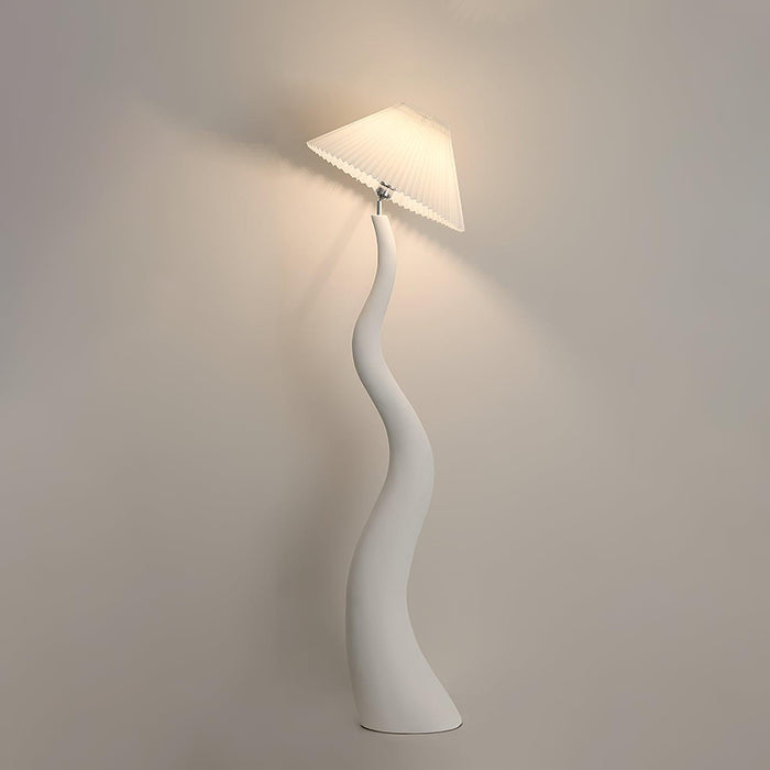 Twisted Pleated Floor Lamp-DWHOME
