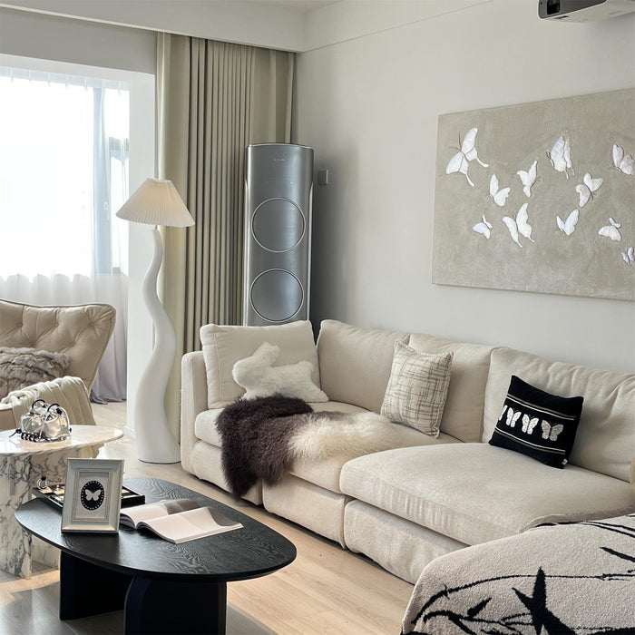 Twisted Pleated Floor Lamp-DWHOME