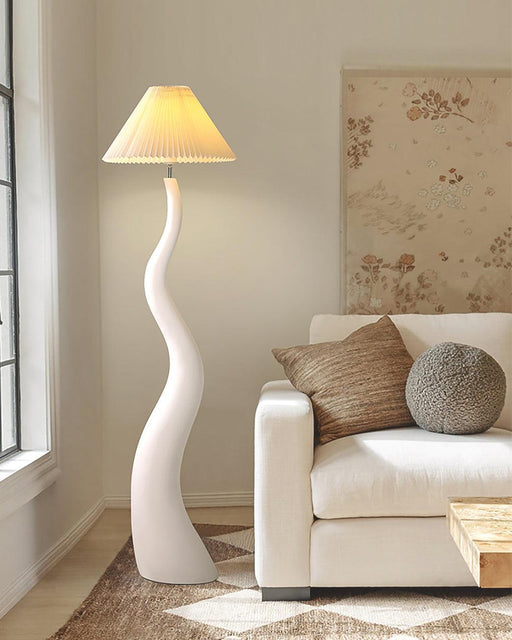Twisted Pleated Floor Lamp-DWHOME