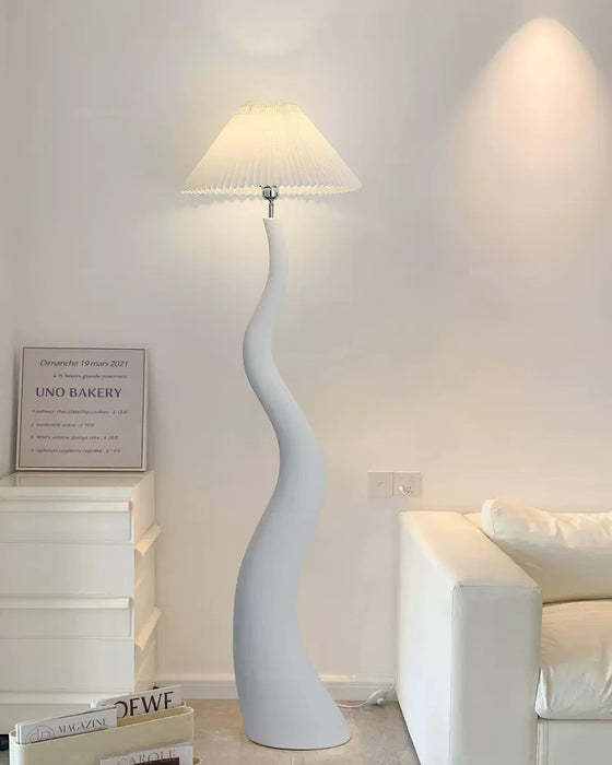 Twisted Pleated Floor Lamp-DWHOME