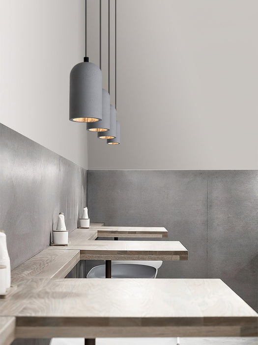 U Concrete Pendant Lamp-DWHOME