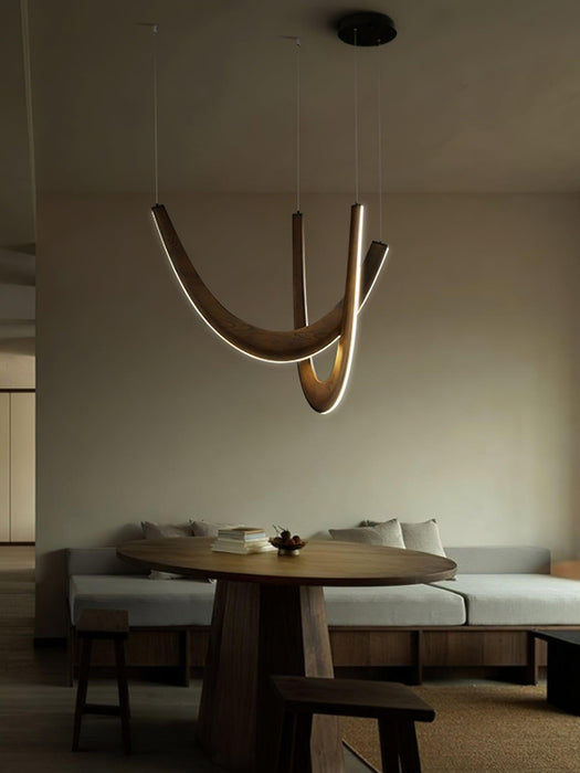 U Wooden Pendant Lamp-DWHOME