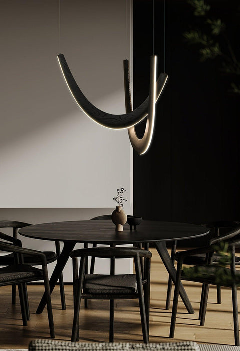 U Wooden Pendant Lamp-DWHOME