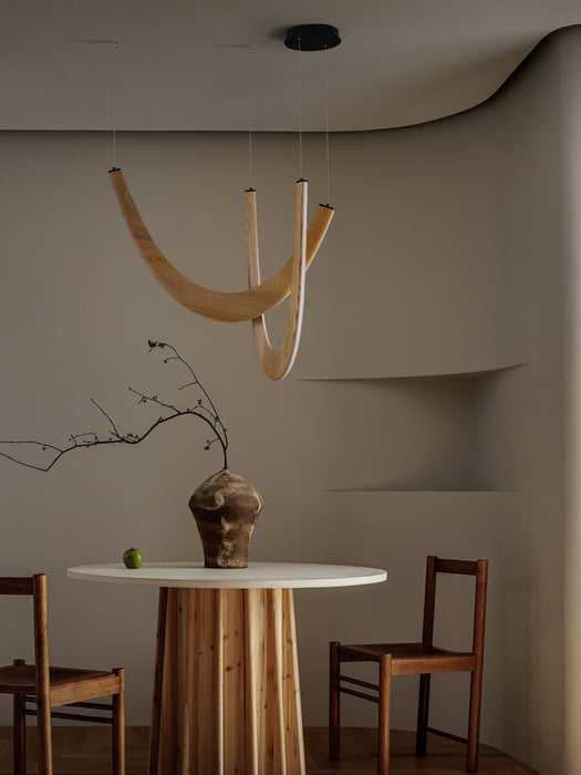 U Wooden Pendant Lamp-DWHOME