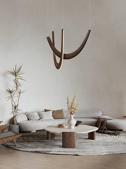 U Wooden Pendant Lamp-DWHOME