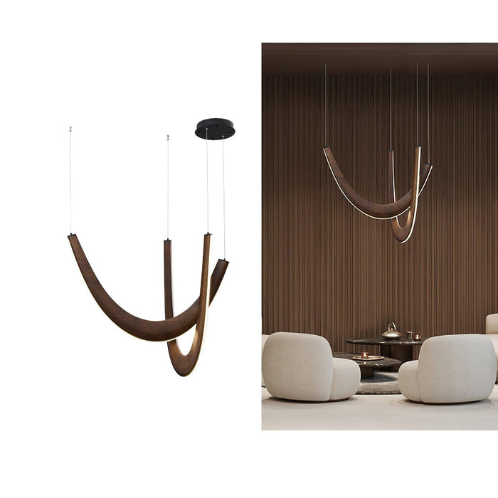 U Wooden Pendant Lamp-DWHOME