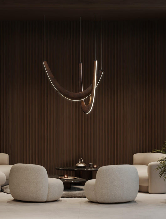 U Wooden Pendant Lamp-DWHOME