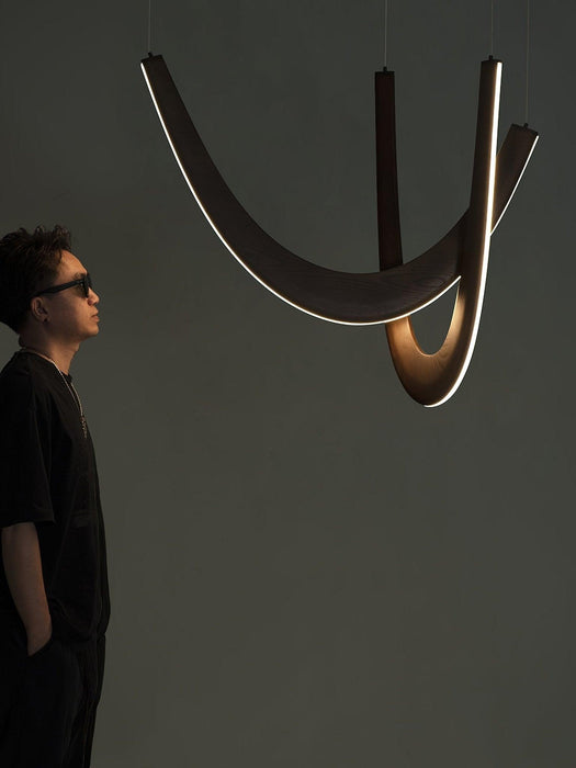 U Wooden Pendant Lamp-DWHOME