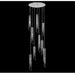 Ulas Modern Crystal Cascade LED Pendant Chandelier - DWHOME