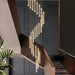 Uly Gold Crystal Chandelier for Staircase&Foyer&High Ceiling - DWHOME