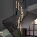 Uly Gold Crystal Chandelier for Staircase&Foyer&High Ceiling - DWHOME