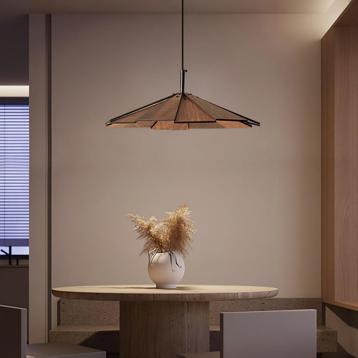 Umbrella Wooden Pendant Light-DWHOME