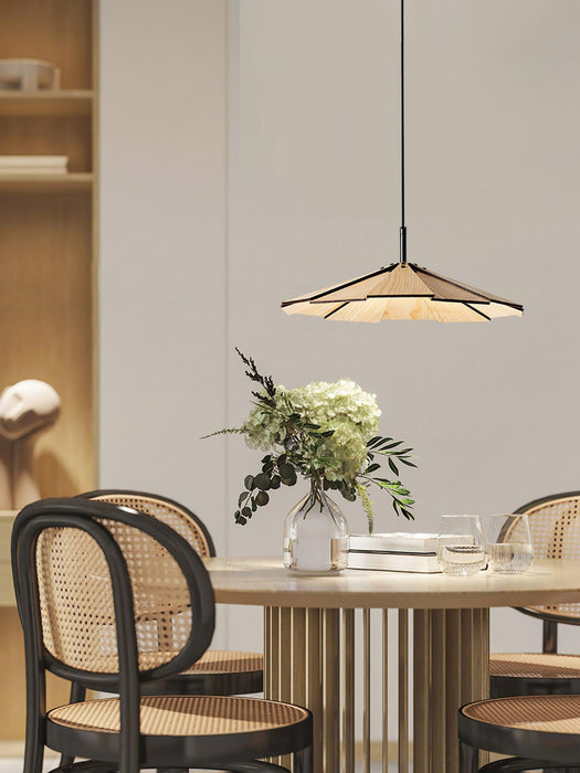 Umbrella Wooden Pendant Light-DWHOME