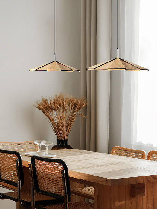 Umbrella Wooden Pendant Light-DWHOME
