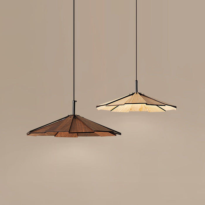 Umbrella Wooden Pendant Light-DWHOME