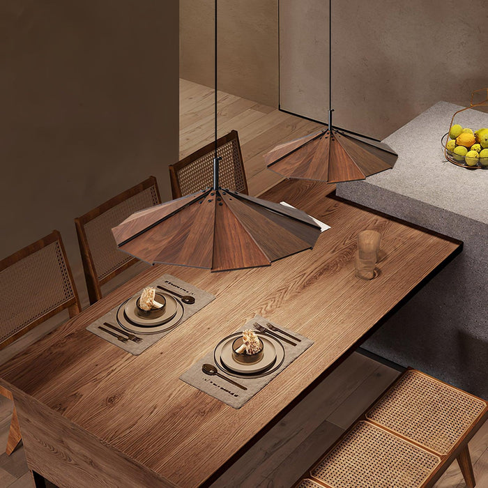 Umbrella Wooden Pendant Light-DWHOME