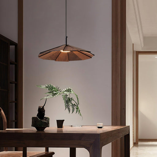 Umbrella Wooden Pendant Light-DWHOME