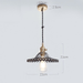 Japanese Style Glass Straw Hat Pendant Light - DWHOME