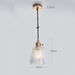 Japanese Style Glass Straw Hat Pendant Light - DWHOME