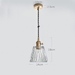 Japanese Style Glass Straw Hat Pendant Light - DWHOME