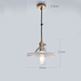 Japanese Style Glass Straw Hat Pendant Light - DWHOME