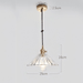 Japanese Style Glass Straw Hat Pendant Light - DWHOME