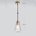 Japanese Style Glass Straw Hat Pendant Light - DWHOME